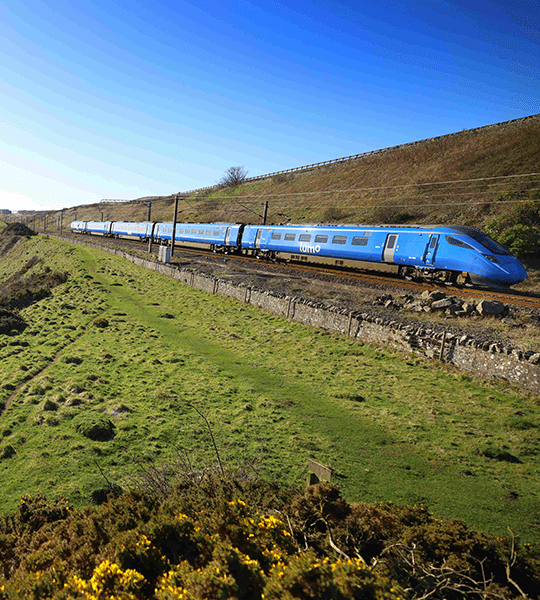 A Lumo service passing the coast