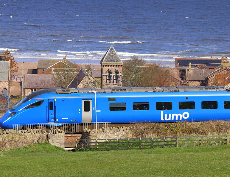 A Lumo service passing the coast