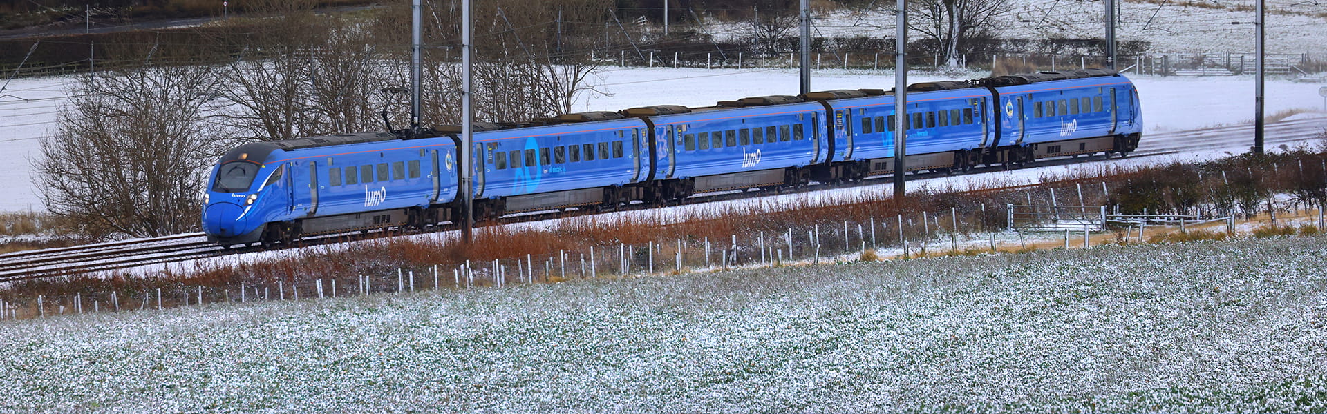 Lumo train in the snow