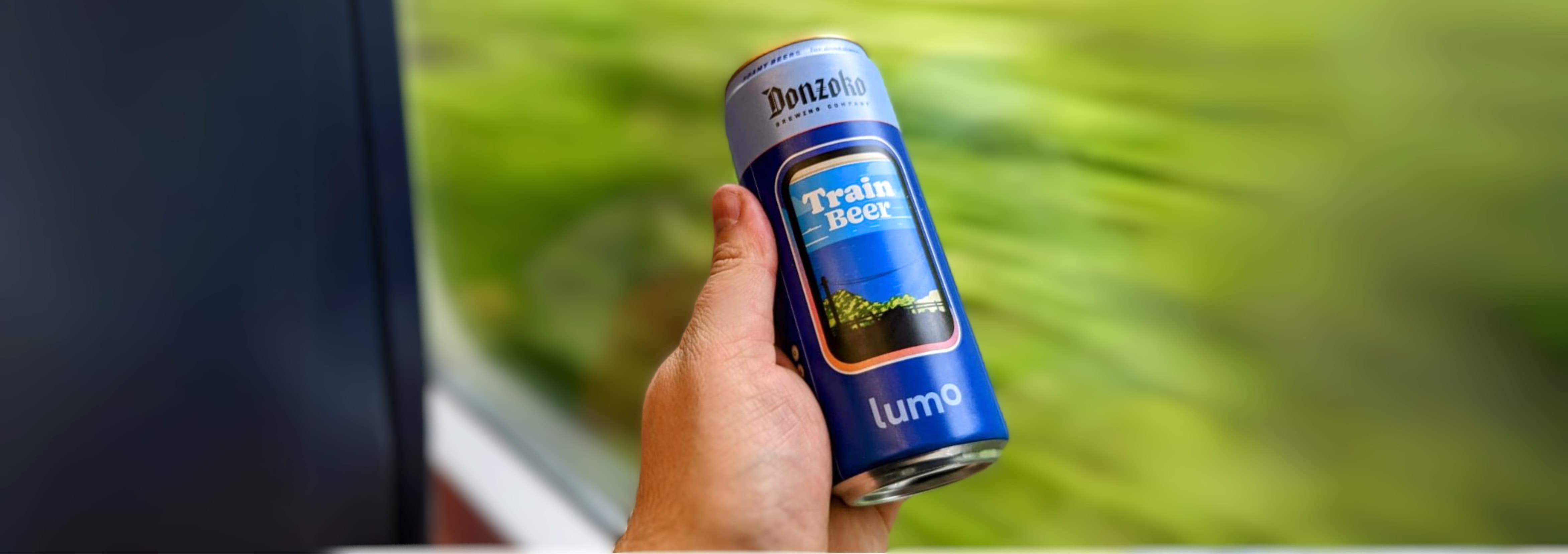 lumo train beer can