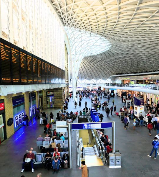 inside King's Cross train station