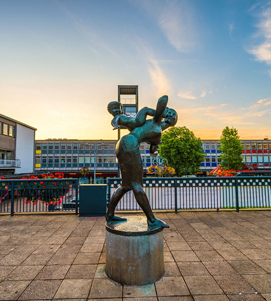 Stevenage Joyride statue