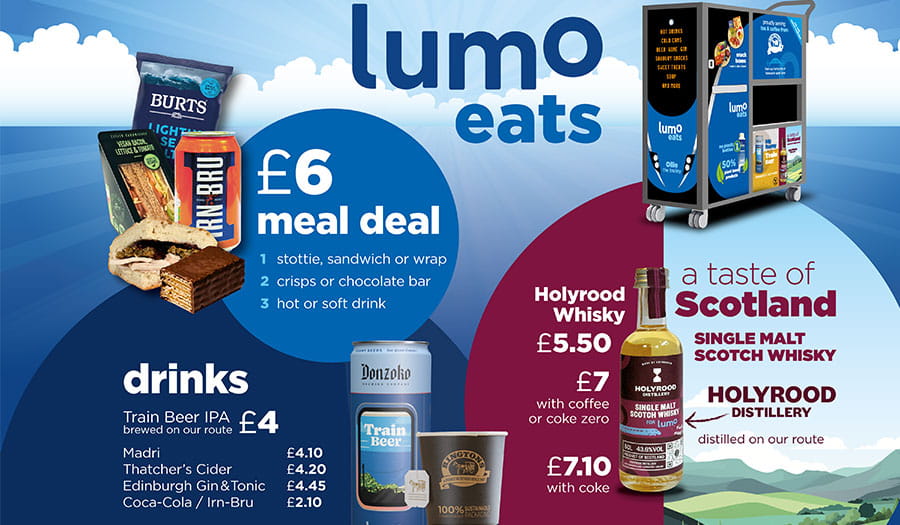 LumoEats menu