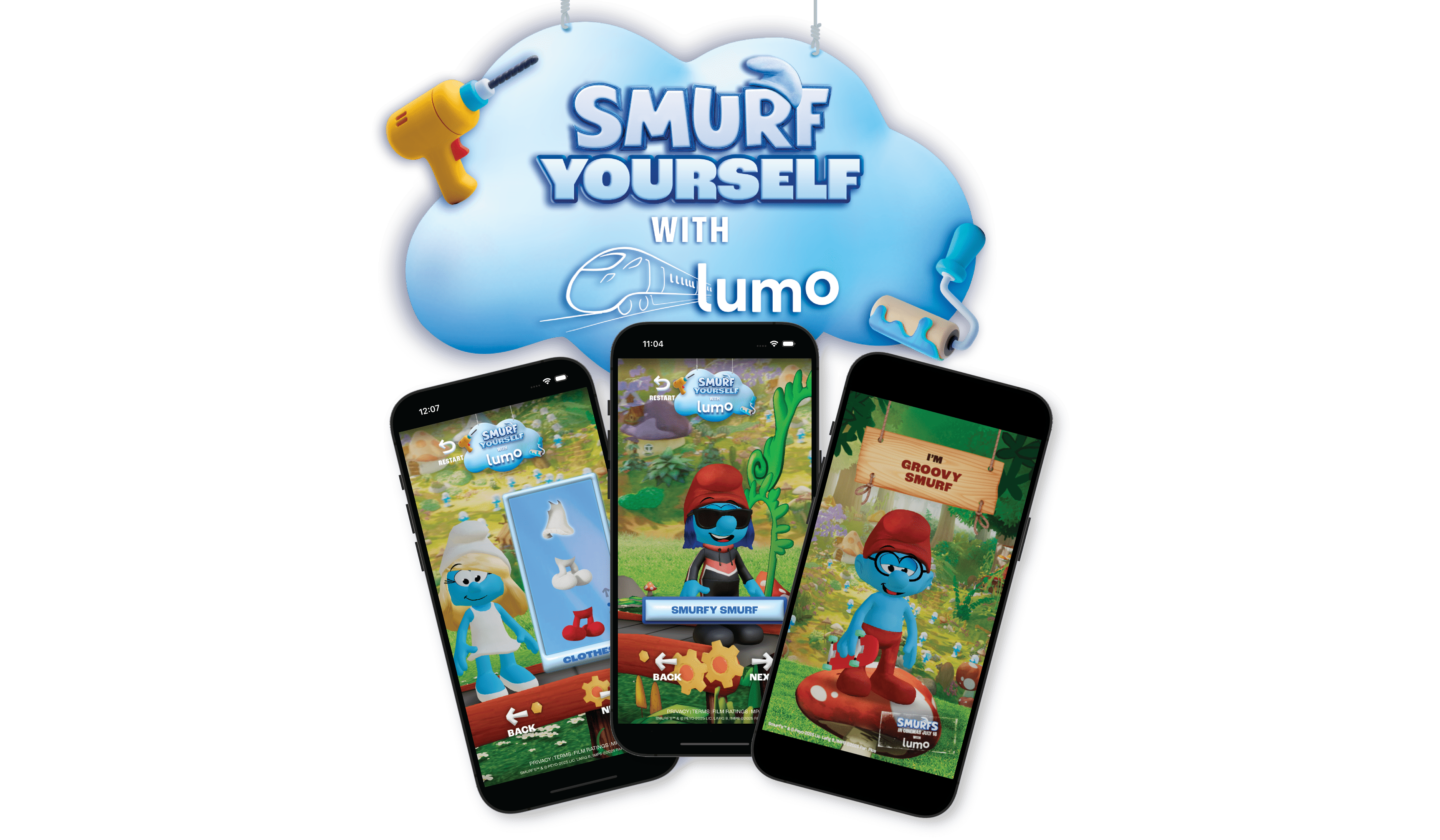 Smurf yourself lens