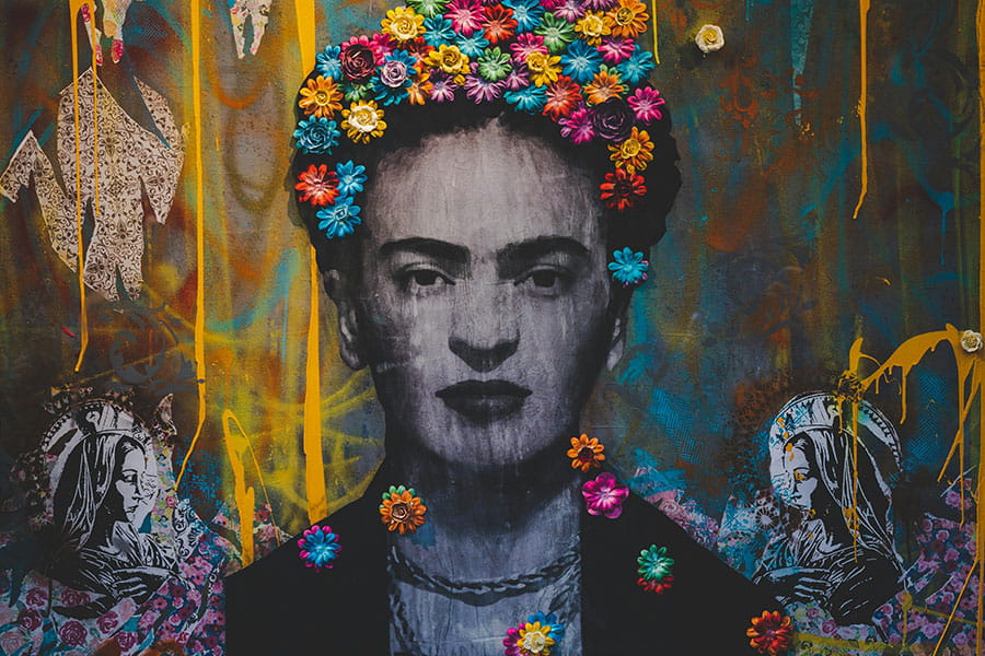 Frida Kahlo painting