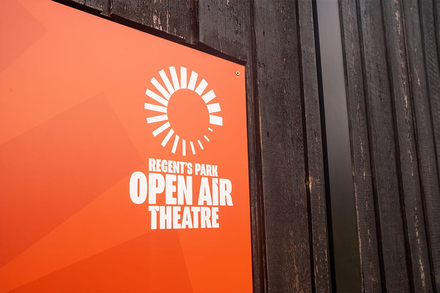 Regent's Park Open Air Theatre sign