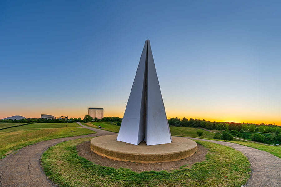 Art display at Campbell Park