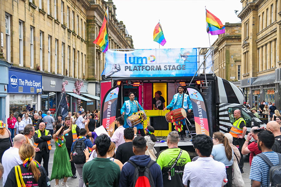 Lumo stage at Northern Pride