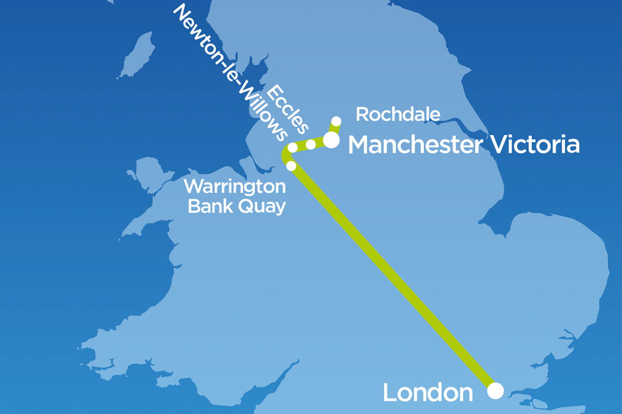 map of Rochdale route