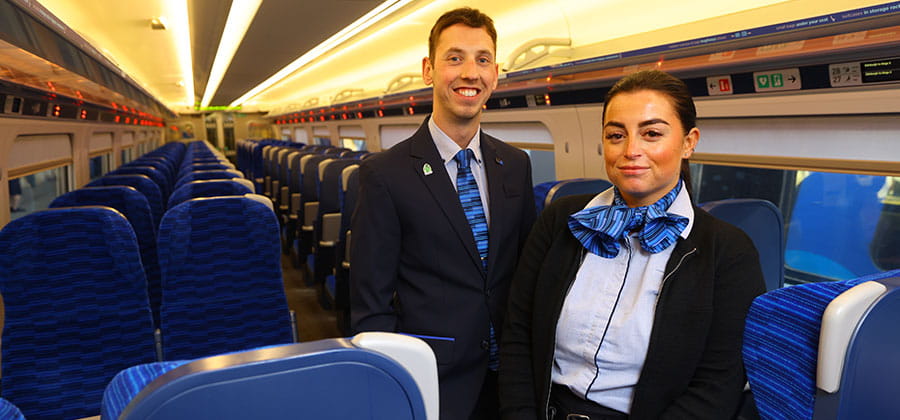 Two members of Lumo staff