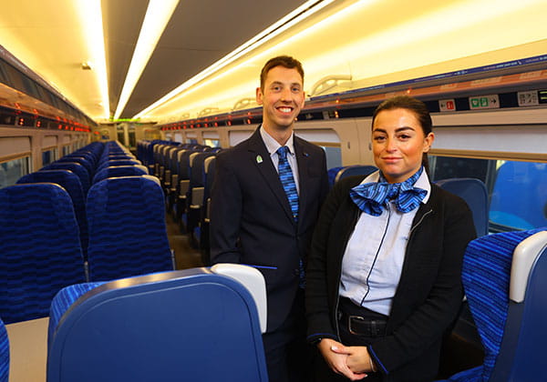 Two members of Lumo staff