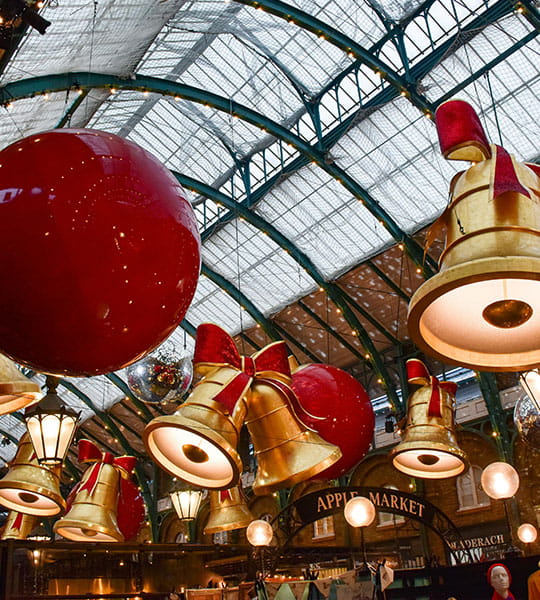 Christmas decorations at Covent Garden