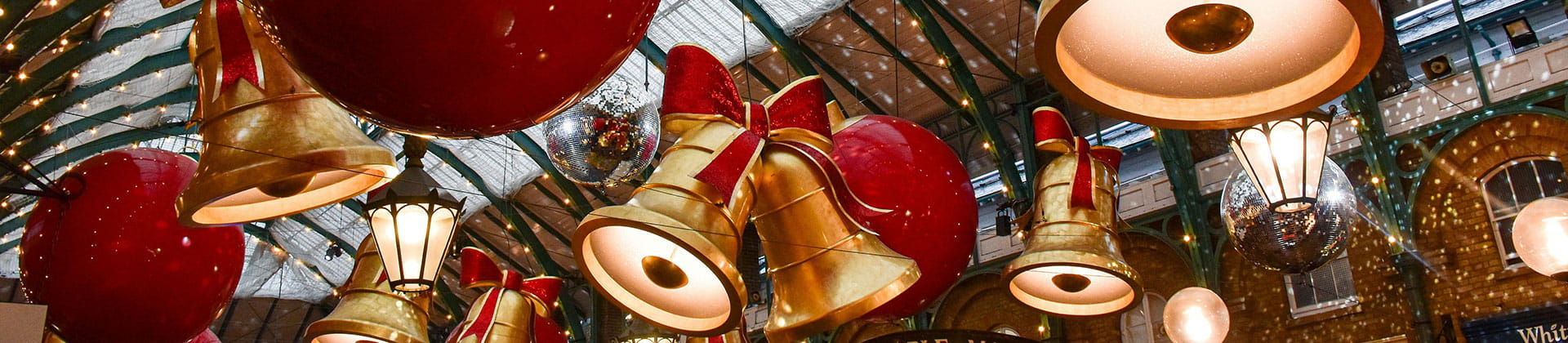 Christmas decorations at Covent Garden