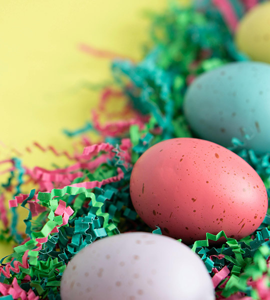 Colourful Easter eggs