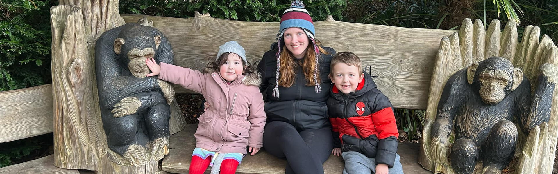 The Green Family (L-R) Evie Green, Chloe Green and Theo Green