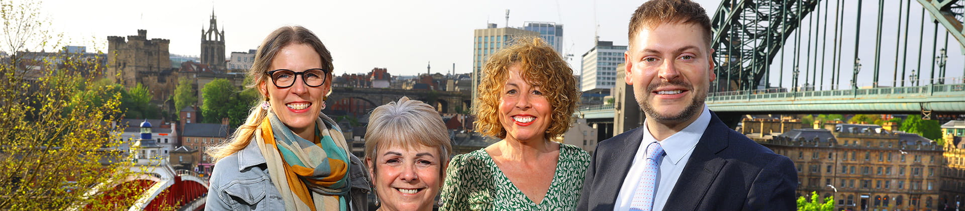 Hannah Cottrill, Events and Partnerships Officer, Sarah Chilton, Director of Communications and Policy, Hazel Lavery Events and Fundraising Manager from Community Rail Network with Martijn Gilbert, Managing Director of Lumo