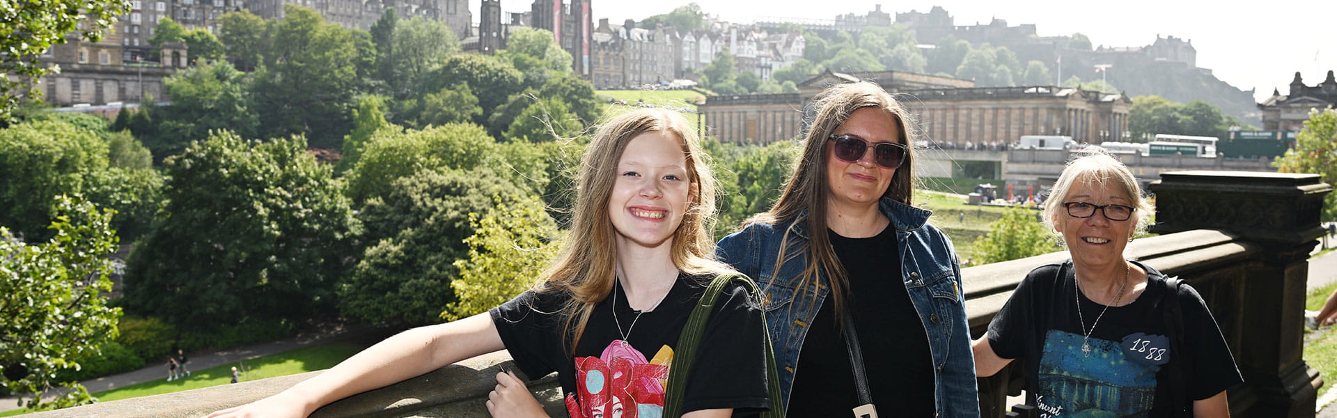 Sienna, Sienna's mother and grandmother in Edinburgh