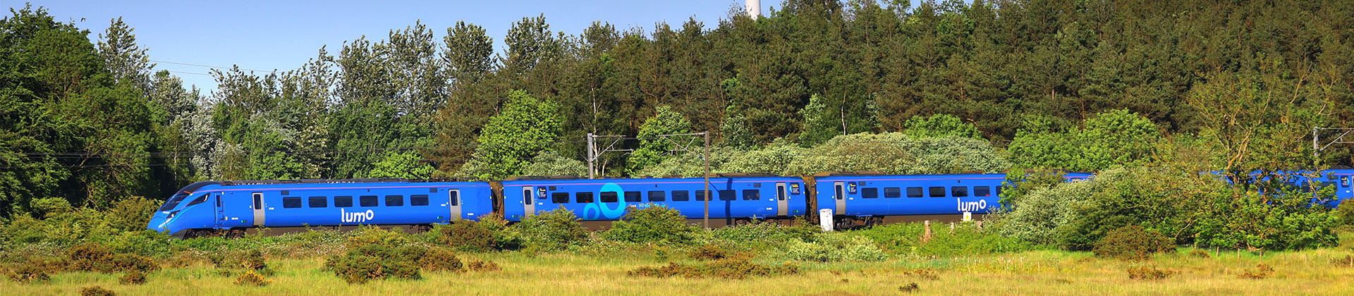 image of a Lumo train on route