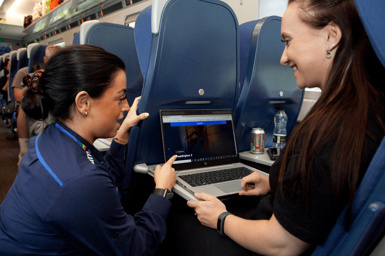 onboard train staff