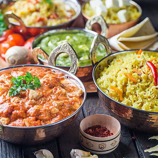 indian food display